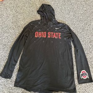 Nike Mens Ohio State hooded long sleeve